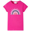 vidaXL Kids' T-shirt Dark Pink 116