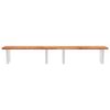 vidaXL Basin Shelf Wall Mounted Steel and Solid Wood Acacia
