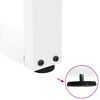 vidaXL Coffee Table Legs V-Shape 2 pcs White 30x(30-31.3) cm Steel