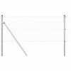 vidaXL Welded Wire Fence Ground Fix 50 x 0.5 m Galvanised Steel Silver