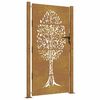 vidaXL Garden Gate 100x175 cm Corten Steel Tree Design