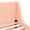 vidaXL Children's Bed Frame with Headboard Pink 90 x 190 cm