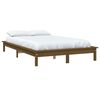 vidaXL Bed Frame without Mattress Honey Brown Small Double Solid Wood