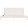 vidaXL Extra Long Bed Frame without Mattress White 200x210 cm Solid Wood