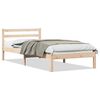 vidaXL Bed Frame Brown 225.5 x 105.5 x 69.5 cm Solid Pine Wood