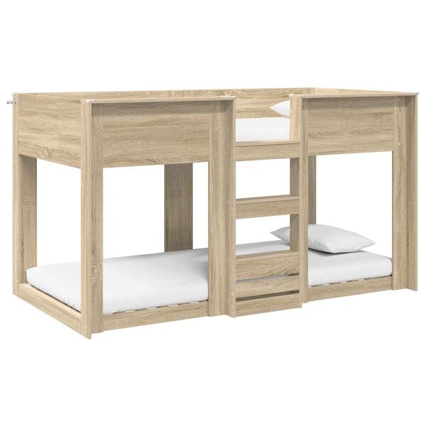 vidaXL Bunk Bed for Kids Sonoma Oak 100 x 200 cm Engineered Wood