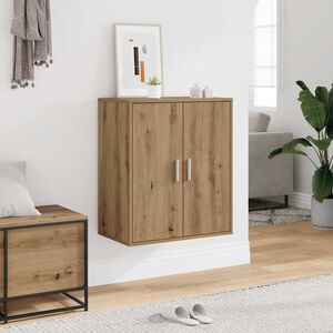 vidaXL Shoe Cabinet 60 x 35 x 70 cm Artisan Oak 5 shelves