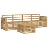 vidaXL Outdoor Sofa Set 5 pcs White Solid Acacia Wood