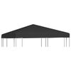 vidaXL Gazebo Top Cover 270 g/m² 3x3 m Black