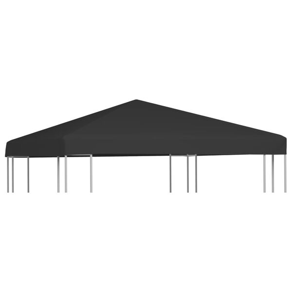 vidaXL Gazebo Top Cover 270 g/m² 3x3 m Black
