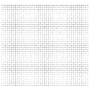 vidaXL Crimped Garden Wire Fence Stainless Steel 50x50 cm 11x11x2 mm
