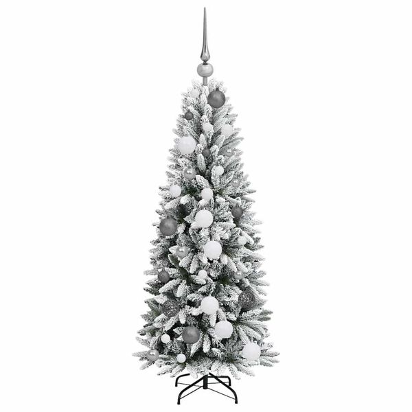 vidaXL Artificial Christmas Tree with 150 LEDs with Stand White 120 cm