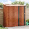 vidaXL Garden Sheds Brown 203.5 x 73 x 200 cm Metal