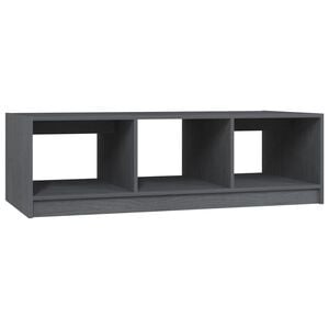 vidaXL Coffee Table | Grey | Solid pinewood | Medium | Modern | Coffee Table