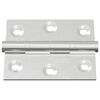 vidaXL Hinge 720 pcs Silver 50 x 38 x 1.3 mm Steel