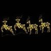 vidaXL LED Reindeers with 80 LEDs 4 pcs Gold PET