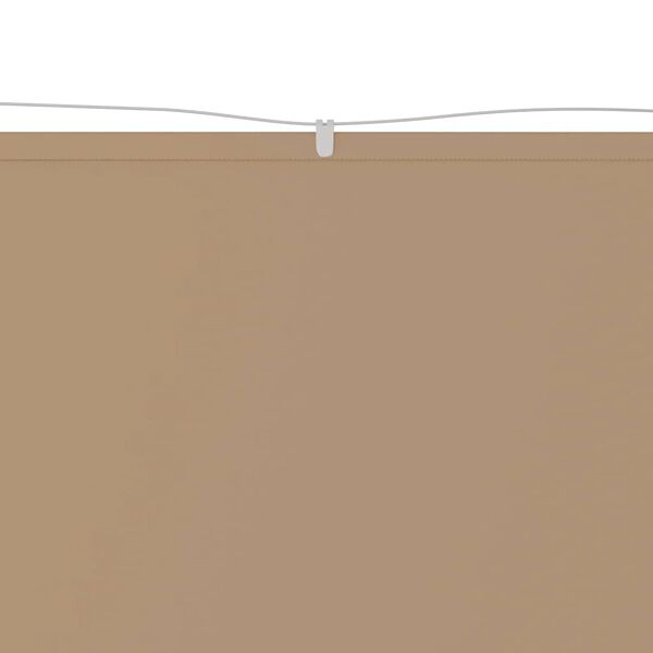 vidaXL Vertical Awning Taupe 60x1200 cm Oxford Fabric