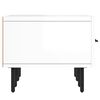 vidaXL TV Cabinet High Gloss White 150x36x30 cm Engineered Wood