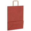 vidaXL Paper Bags 250 pcs with Handles Red 26x12x35 cm