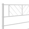vidaXL Metal Headboard White 140 cm