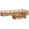 vidaXL Outdoor Sofa Set 8 pcs 8-Seaters Natural Solid Acacia Wood