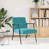 vidaXL Armchair Turquoise 59 x 75 x 78 cm Velvet