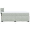 vidaXL Box Spring Bed with Mattress Light Grey 90x190 cm Velvet