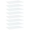 vidaXL Bookshelf Boards 8 pcs White 60x40x1,5 cm Engineered Wood
