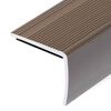 vidaXL Stair Nosings in L-shape 5 pcs Aluminium 100 cm Brown