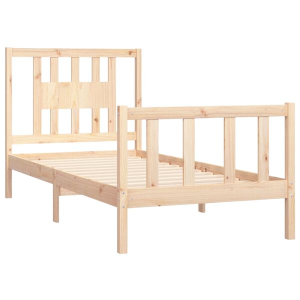 vidaXL Bed Frame without Mattress Solid Wood Pine 90x200 cm