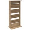 vidaXL Magazine Rack Artisan Oak 70 x 41 x 156 cm Engineered Wood