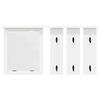 vidaXL Wall-Mounted Coat Rack White 85 x 10 x 45 cm Engineered wood