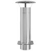 vidaXL Chimney Extension Silver 35 x 35 x 82 cm Stainless Steel