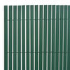 vidaXL Double-Sided Garden Fence PVC 90x500 cm Green