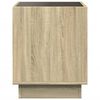 vidaXL Bedside Table with Infinity LED Sonoma Oak 40x40x50 cm