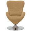 vidaXL Egg Chair Brown 63 x 73 x 90 cm Velvet