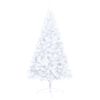 vidaXL Artificial Half Pre-lit Christmas Tree with Ball Set White 150 cm
