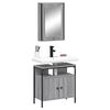 vidaXL 2 Piece Bathroom Furniture Set Grey Sonoma Engineered Wood