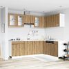 vidaXL 11 Piece Kitchen Cabinet Set Lyon Artisan Oak Engineered Wood