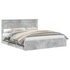 vidaXL Bed Frame with Drawer Concrete Grey 180 x 200 cm Engineer Wood