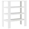 vidaXL Shoe Rack White 61x32x70 cm Engineered Wood