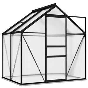 vidaXL Greenhouse Anthracite Aluminium 2.47 m&sup2;