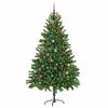 vidaXL Christmas Tree with 300 LEDs with Stand Green 210 cm PE