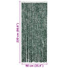 vidaXL Insect Curtain Green and White 90x220 cm Chenille