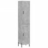 vidaXL Highboard Concrete Grey 34,5x34x180 cm Engineered Wood