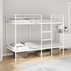 vidaXL Bunk Bed without Mattress White 100x190 cm Steel