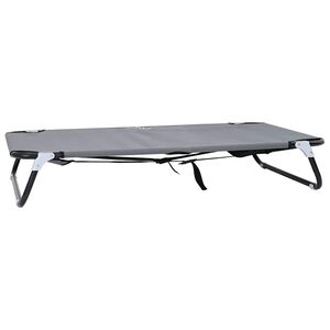 vidaXL Dog Bed 90 x 55 x 18 cm Steel Light Grey