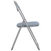 vidaXL Folding Chair 8 pcs Grey 48 x 43.5 x 81 cm Faux Leather
