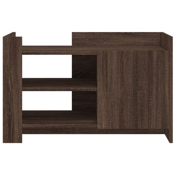 vidaXL Coffee Table Brown oak 80x50x50 cm Engineered Wood