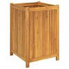 vidaXL Garden Planter with Liner 50x50x75 cm Solid Wood Acacia